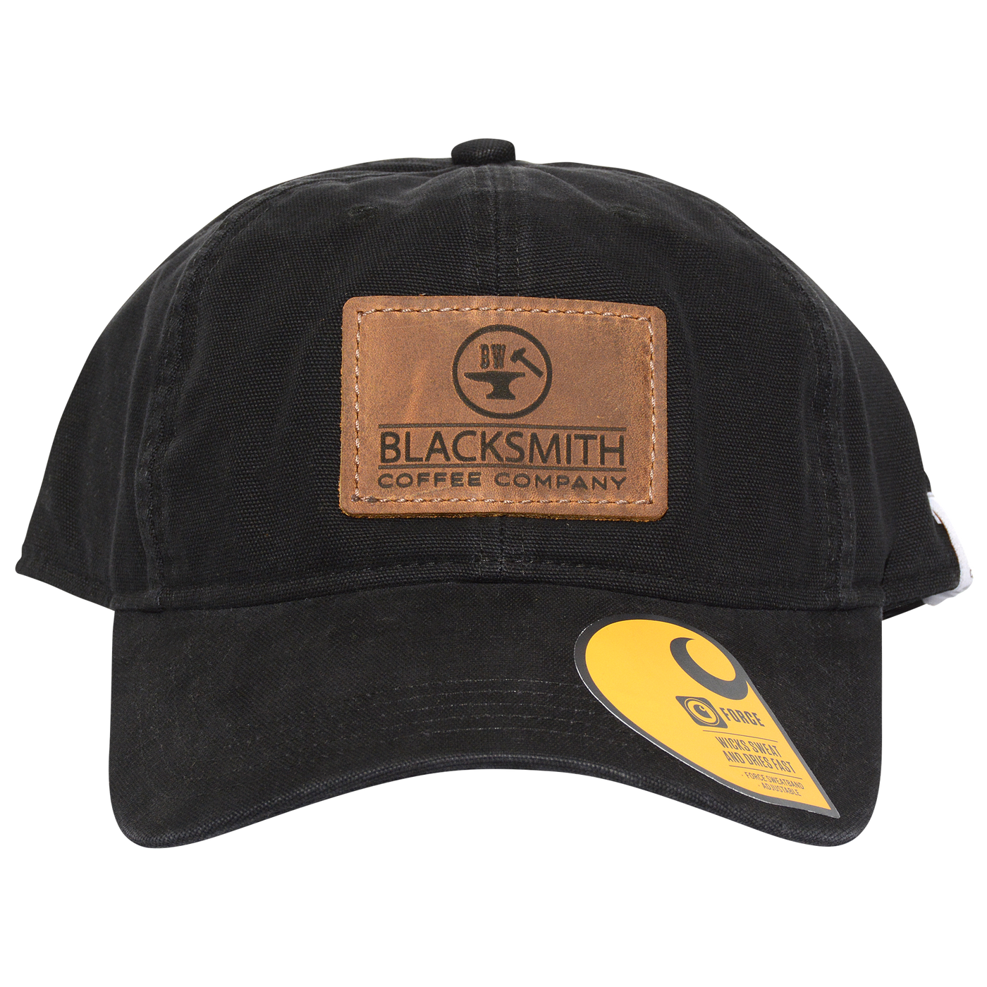 BW-Carhart Leather Patch (Center-Brand) Curved Bill Adjustable Hat
