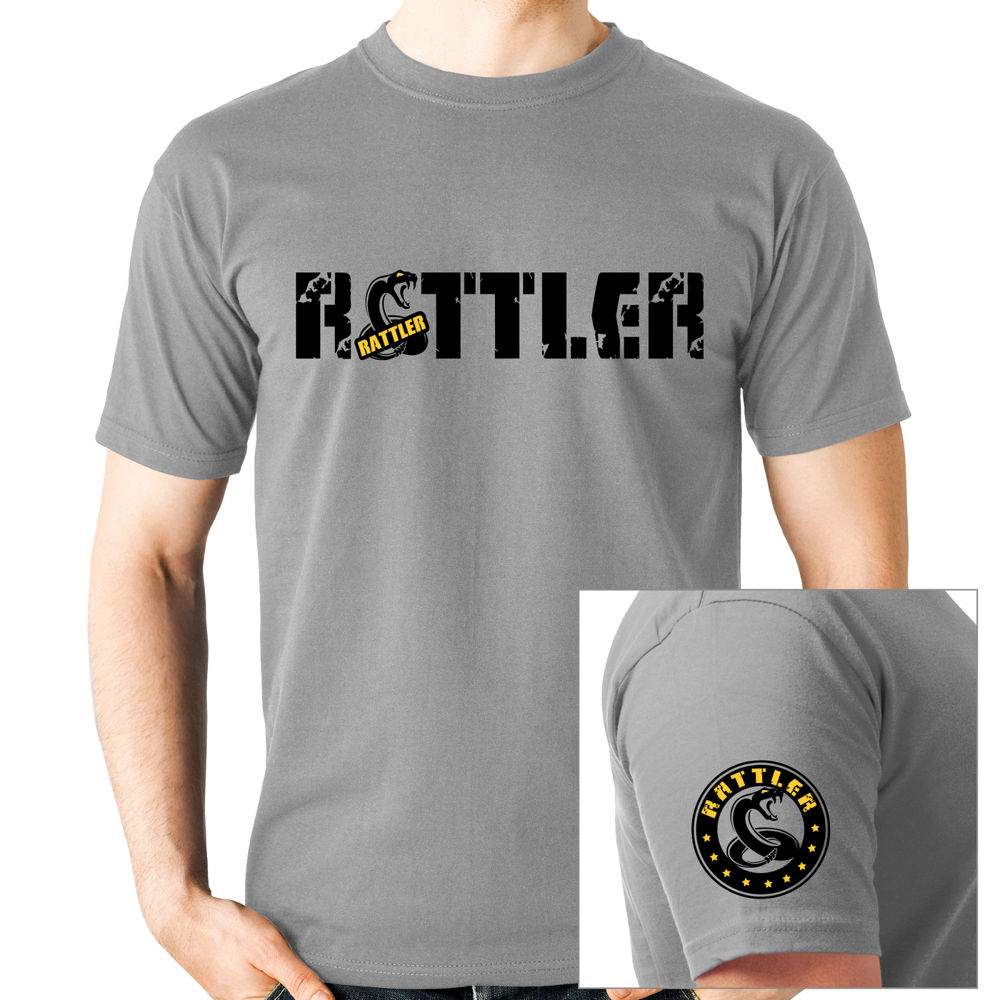 BW Blacksmith (Rattler) Cotton T-Shirt: Concrete Grey